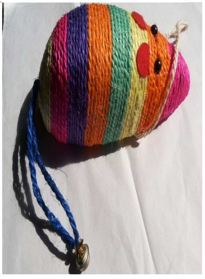 Birds' Park Cat Toy Colourful Rat Imported - Good for cat Scratches Rat for Fun & Play - Image 2